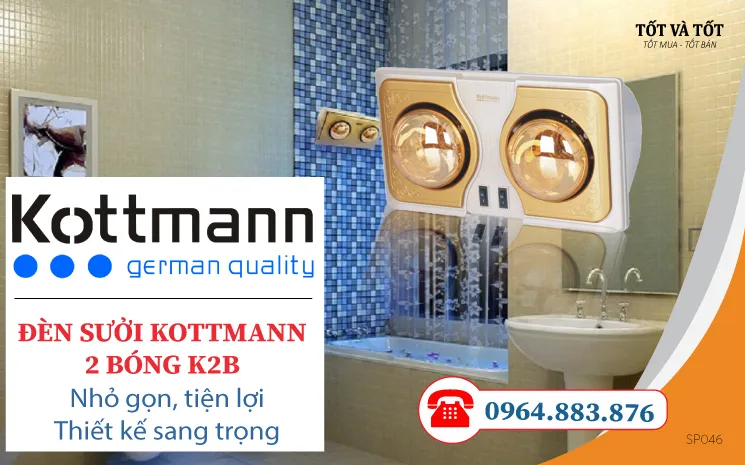 Đèn Sưởi Nhà Tắm KOTTMANN  K2B-G